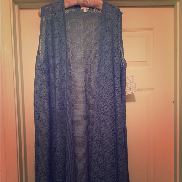 LuLaRoe Other - LuLaRoe “Joy” Lg Dusty Blue lace  Beauty